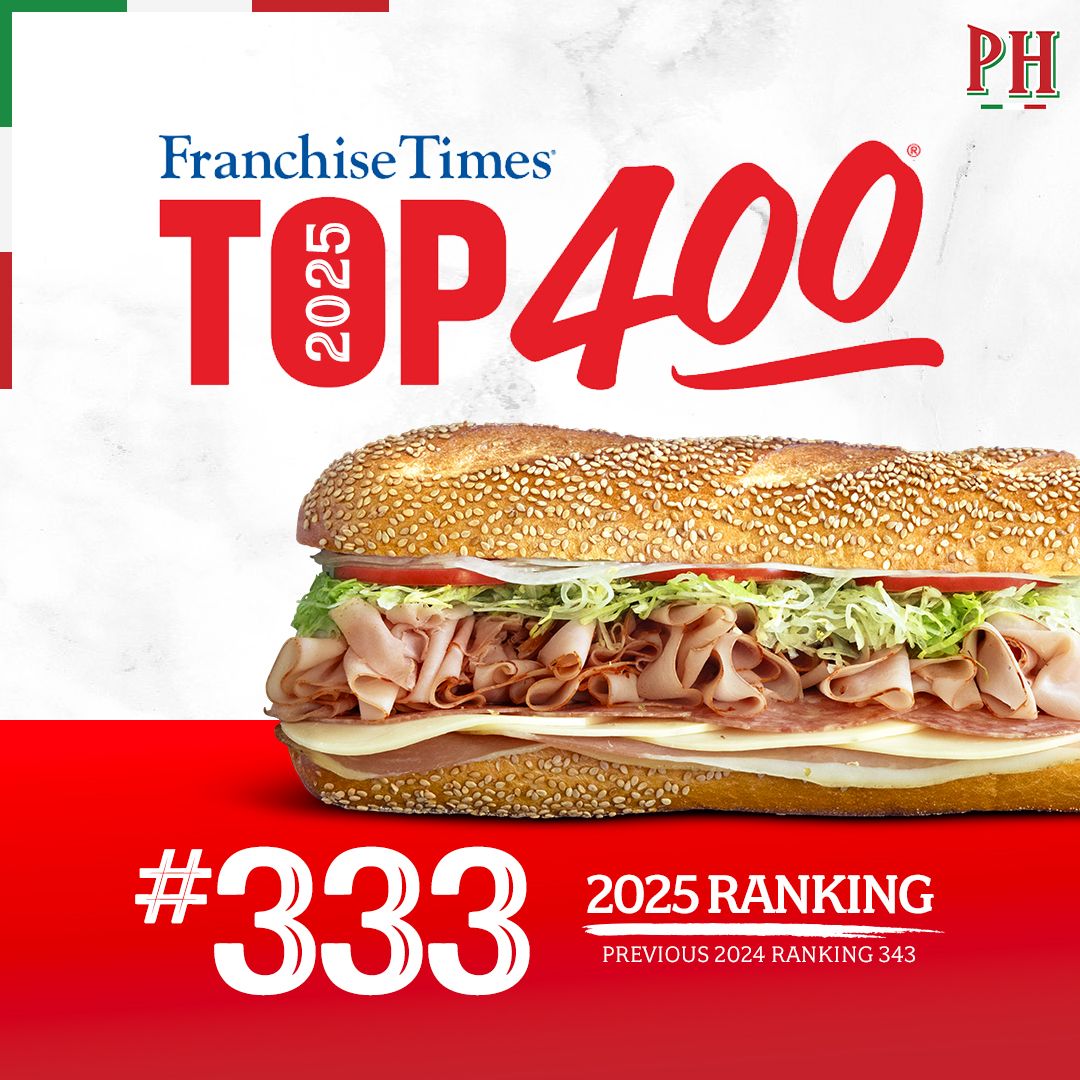 PrimoHoagies Jumps 10 Spots on Franchise Times Top 400