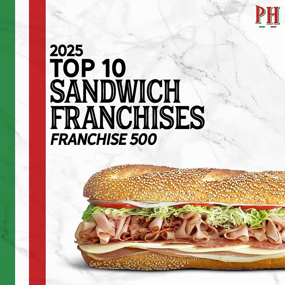 PrimoHoagies Named One of the Top 10 Sandwich Franchises of 2025
