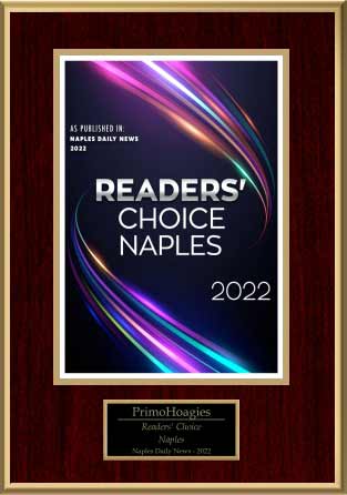 PrimoHoagies Awards 2022 - readers choice Naples